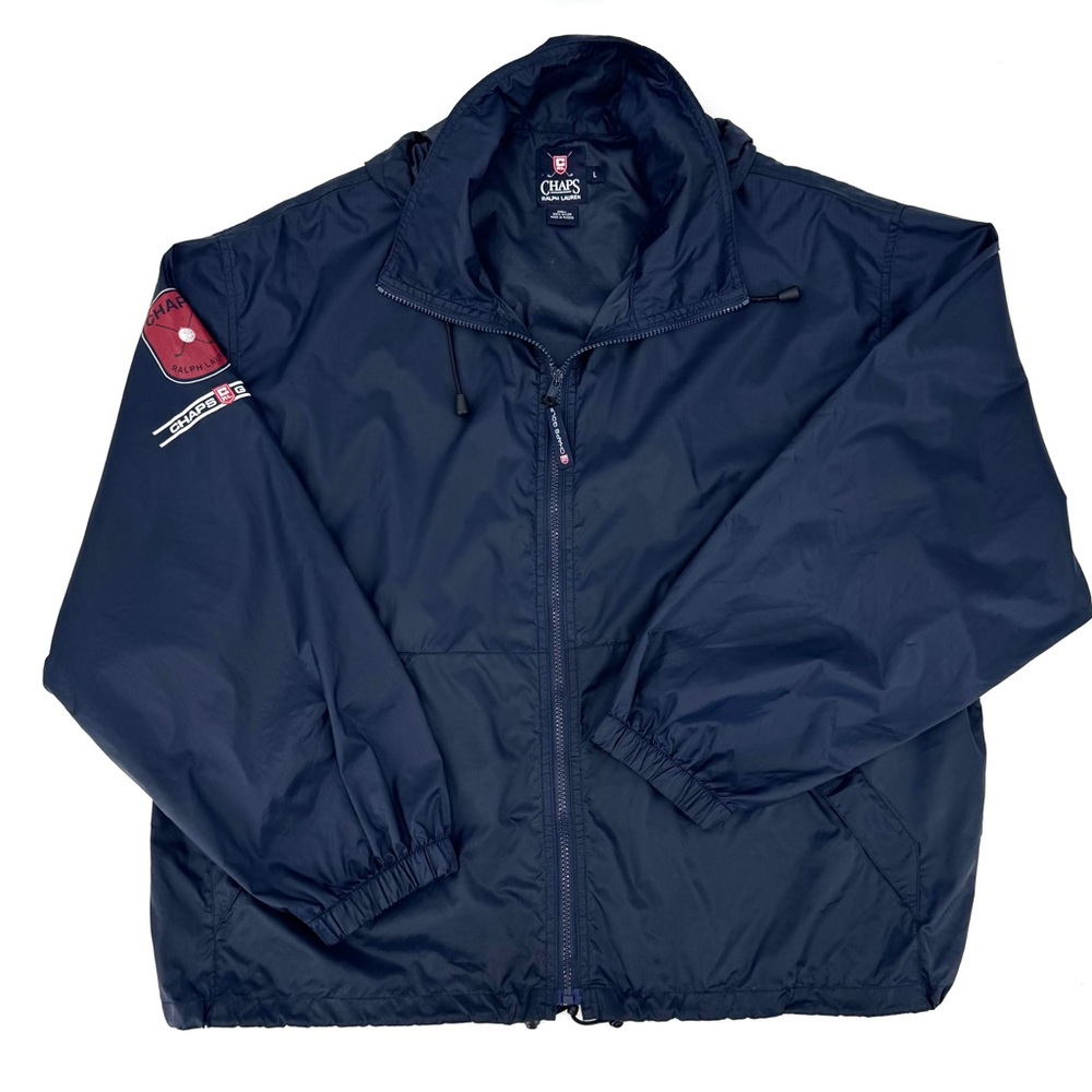VTG RL CHAPS GOLF Full Zip Tuck-away Hood Wind Breaker